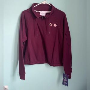 purple champion quarter zip